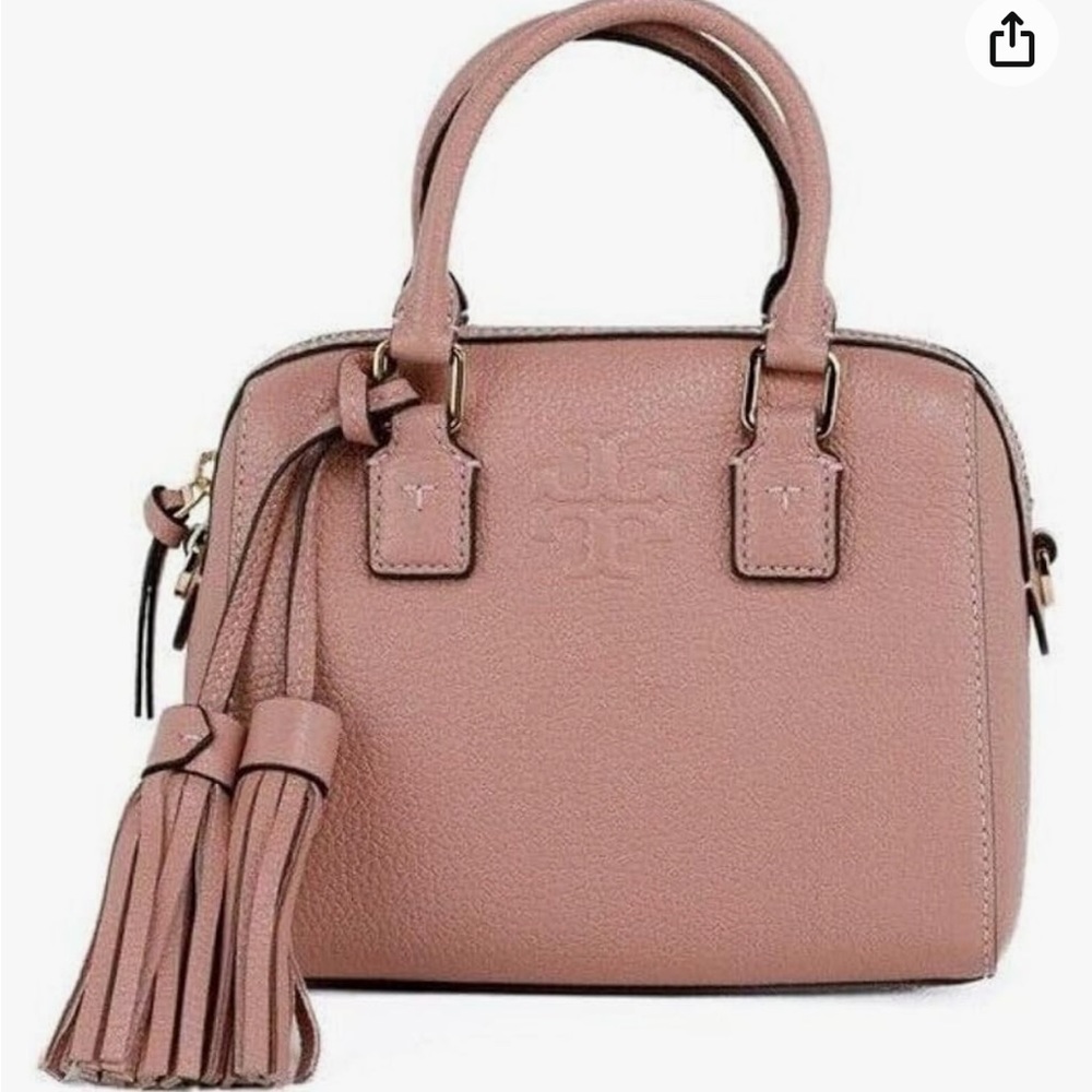 TORY BURCH THEA MINI WEB SATCHEL PINK MOON